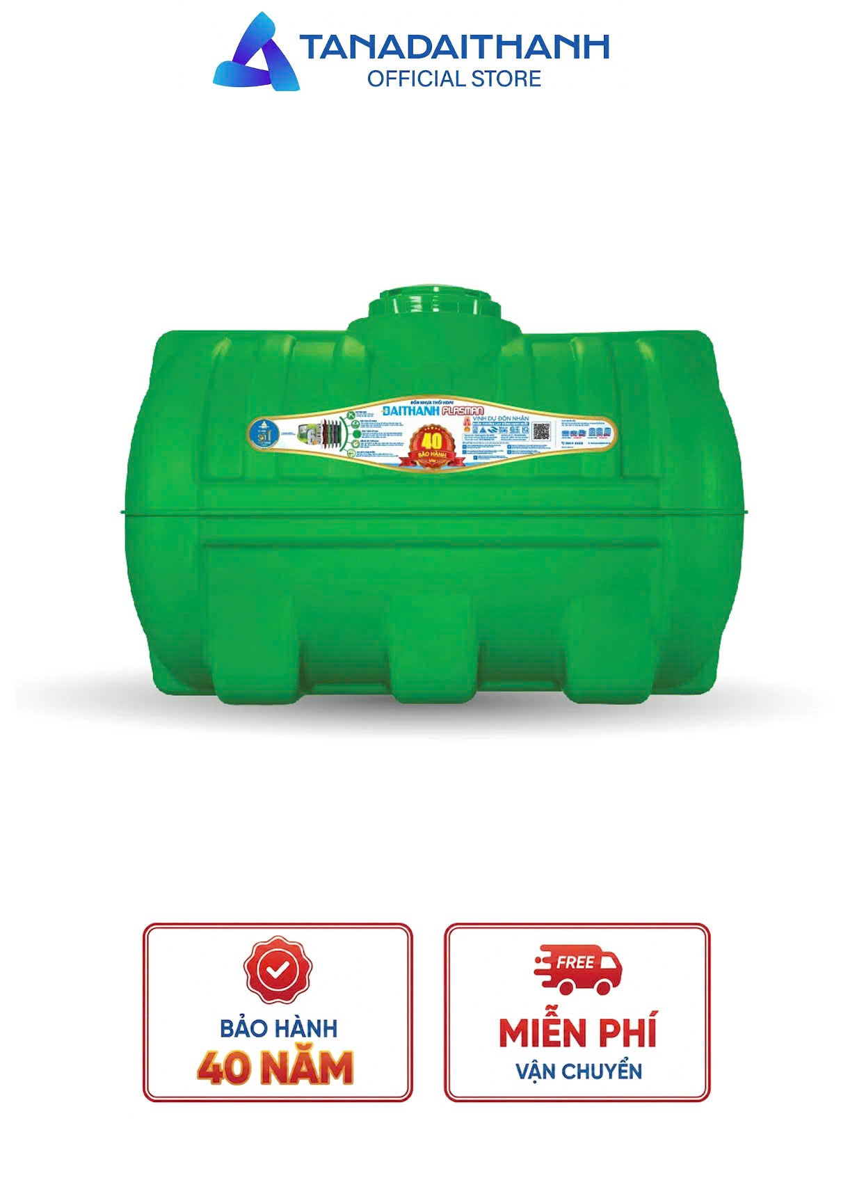 Bồn nhựa Plasman 500L Ngang