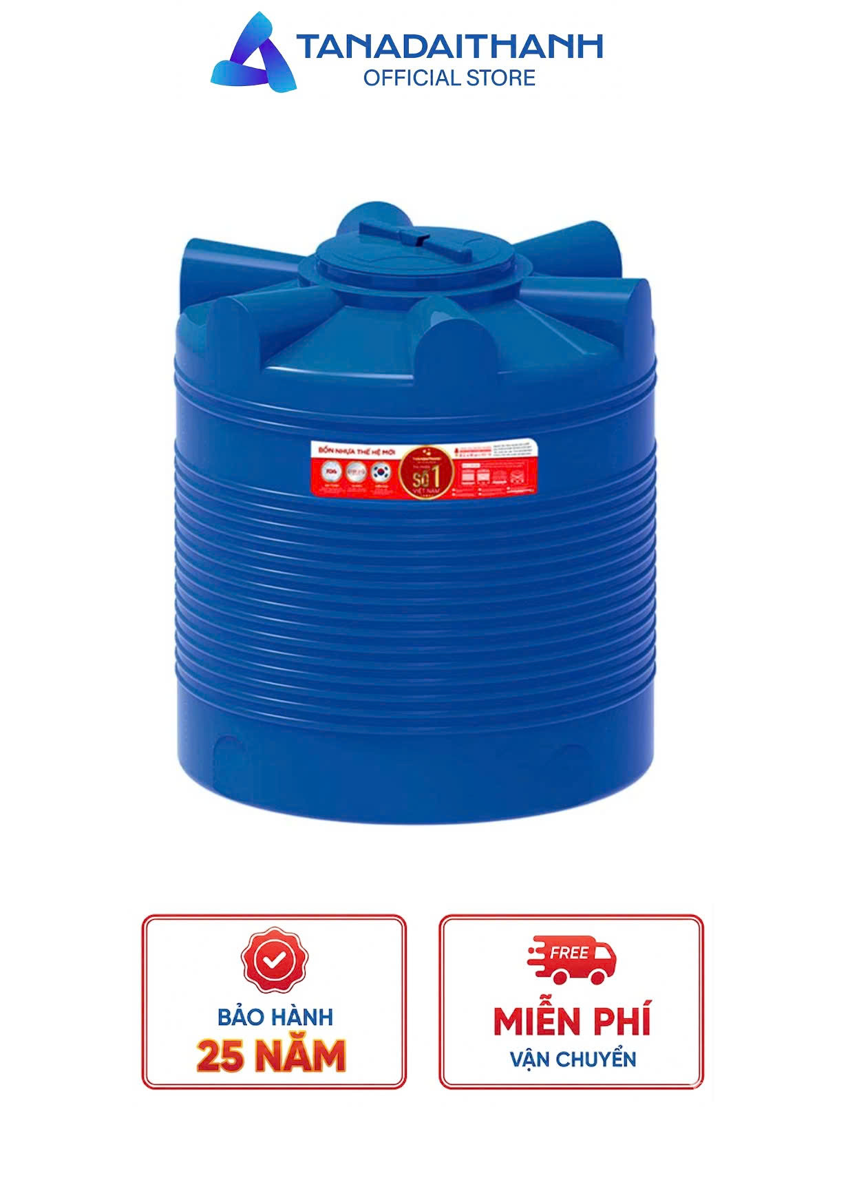 BỒN NHỰA THM 2.000L ĐỨNG