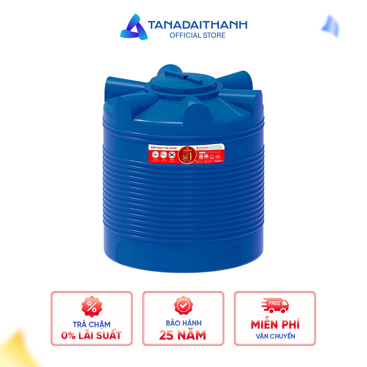 BỒN NHỰA THM 1.500L ĐỨNG