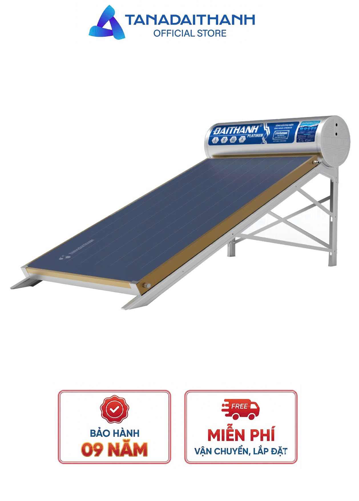 MÁY NĂNG LƯỢNG MẶT TRỜI TẤM PHẲNG 220L